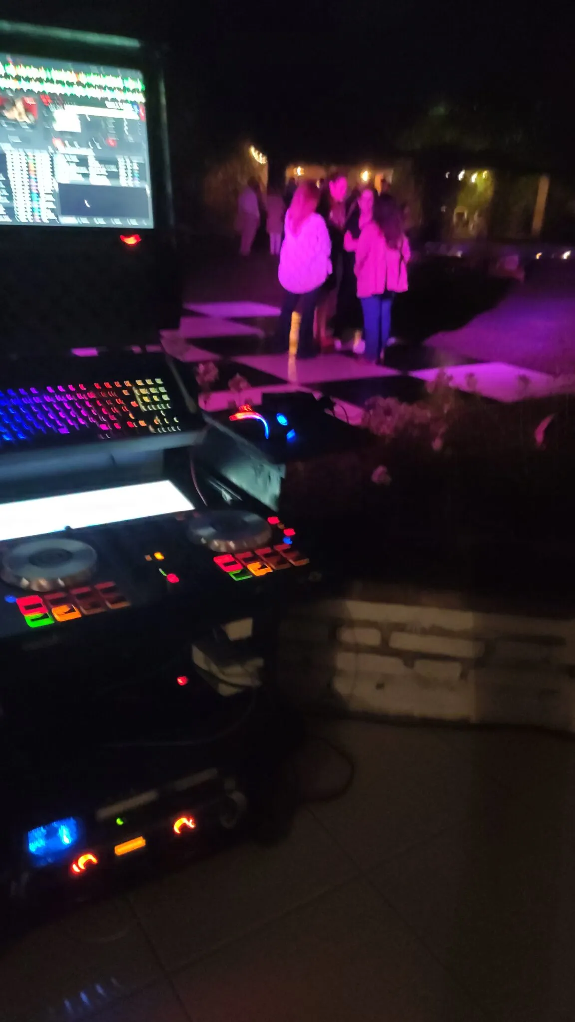 Show de karaoke a domicilio con luces y micrófono inalámbrico